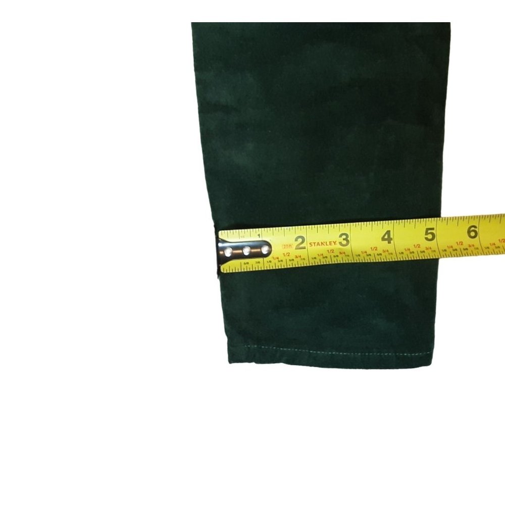 NWT L'AGENCE Margot High Rise Skinny Velvet Green Size 25 - Picture 10 of 10